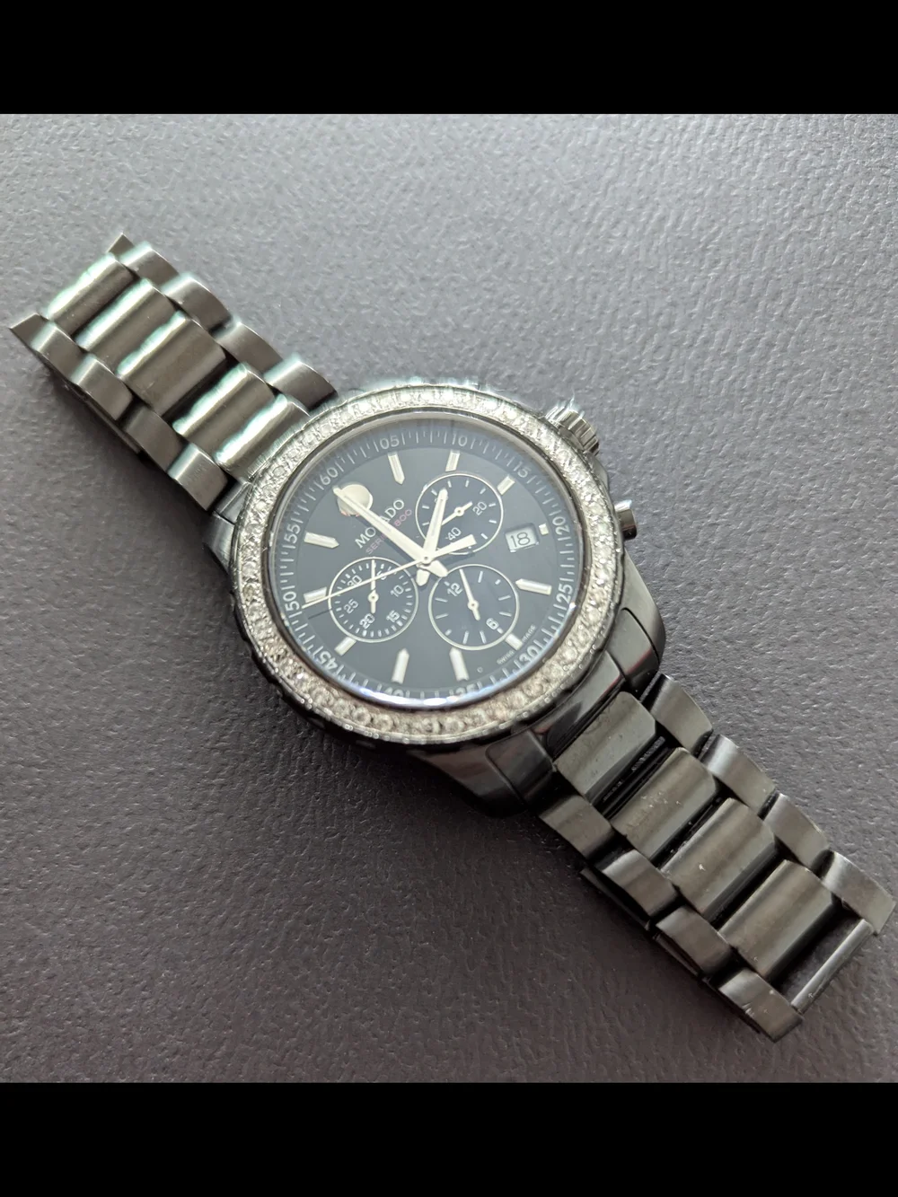 Movado Watch Mens Diamond 800 Series